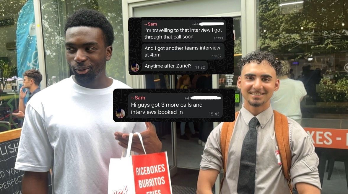 Sam with his interview update